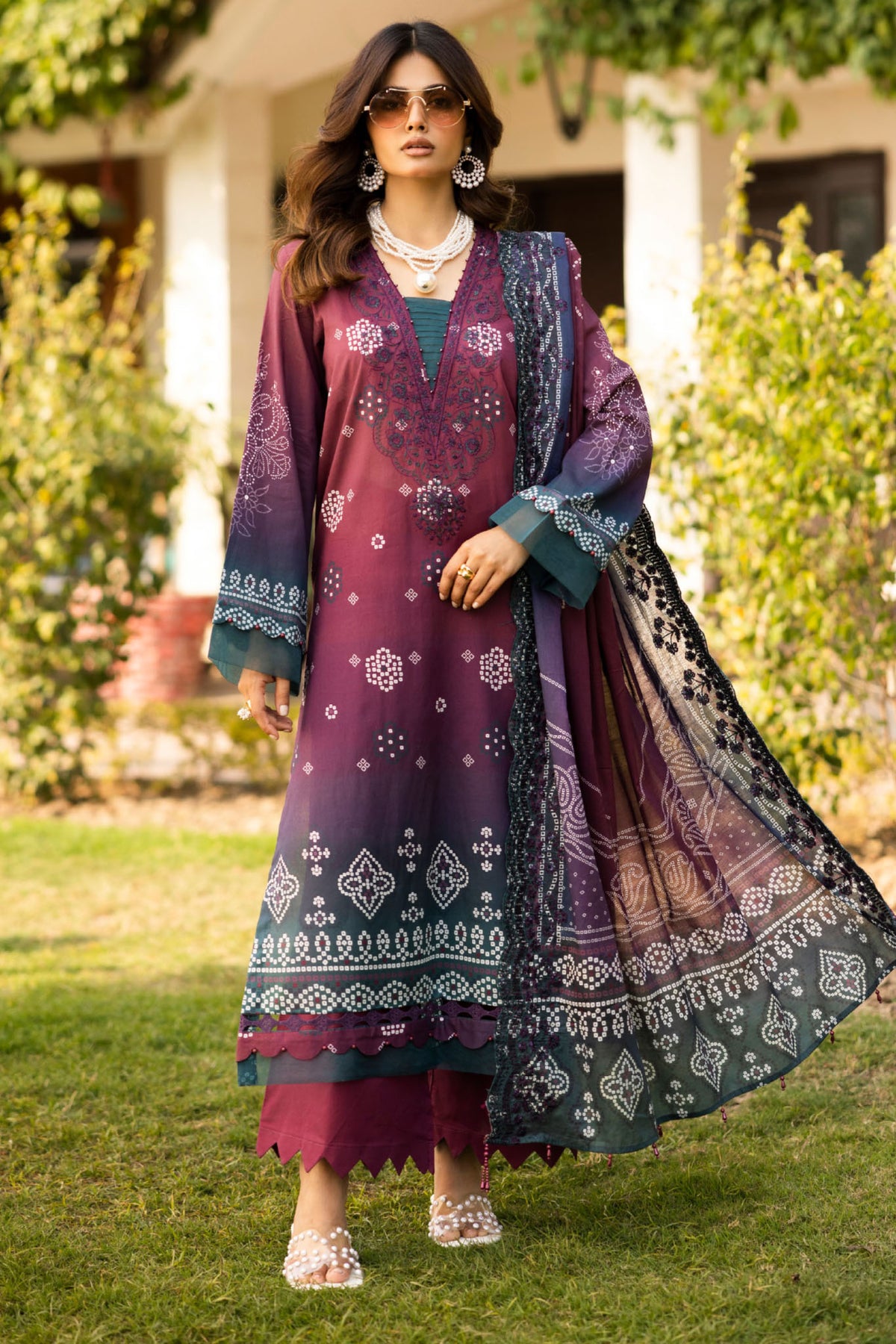 Aafreen Chunri By Riaz Arts Unstitched 3 Piece Emb Lawn Collection-AF-194