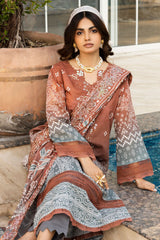 Aafreen Chunri By Riaz Arts Unstitched 3 Piece Emb Lawn Collection-AF-195