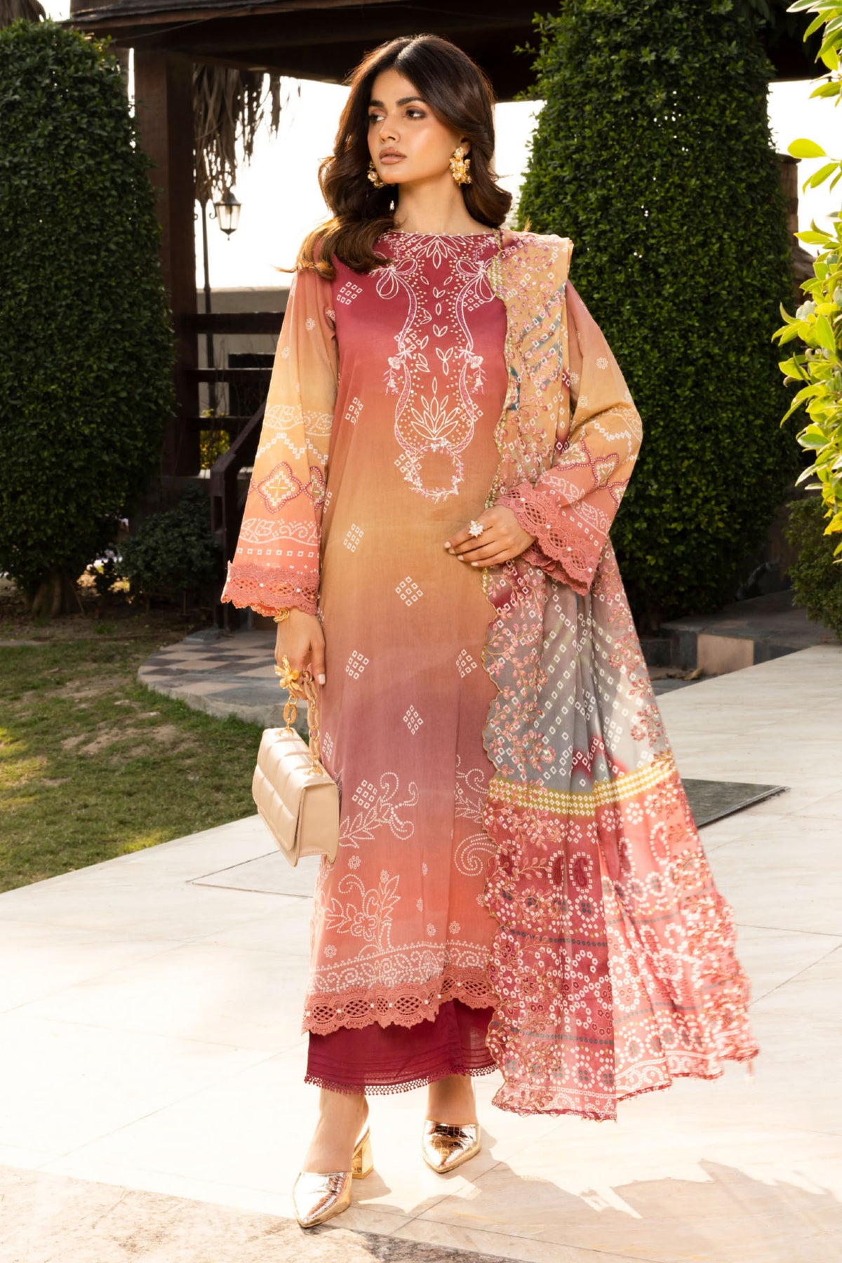 Aafreen Chunri By Riaz Arts Unstitched 3 Piece Emb Lawn Collection-AF-196