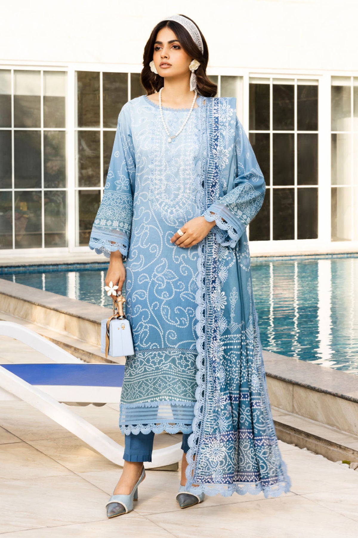 Aafreen Chunri By Riaz Arts Unstitched 3 Piece Emb Lawn Collection-AF-197