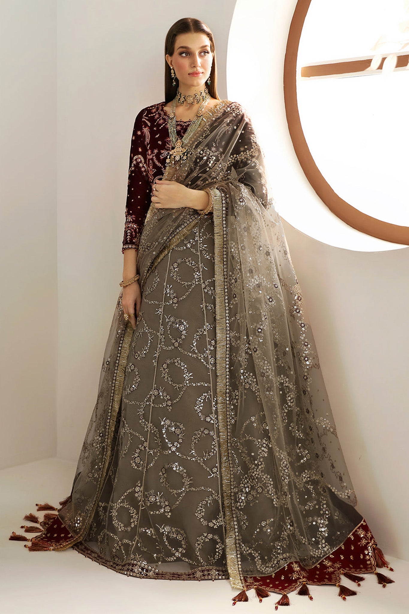 La Ruhe By Alizeh Unstitched 3 Piece Luxury Formals Collection'2024-AF-2175-Esme