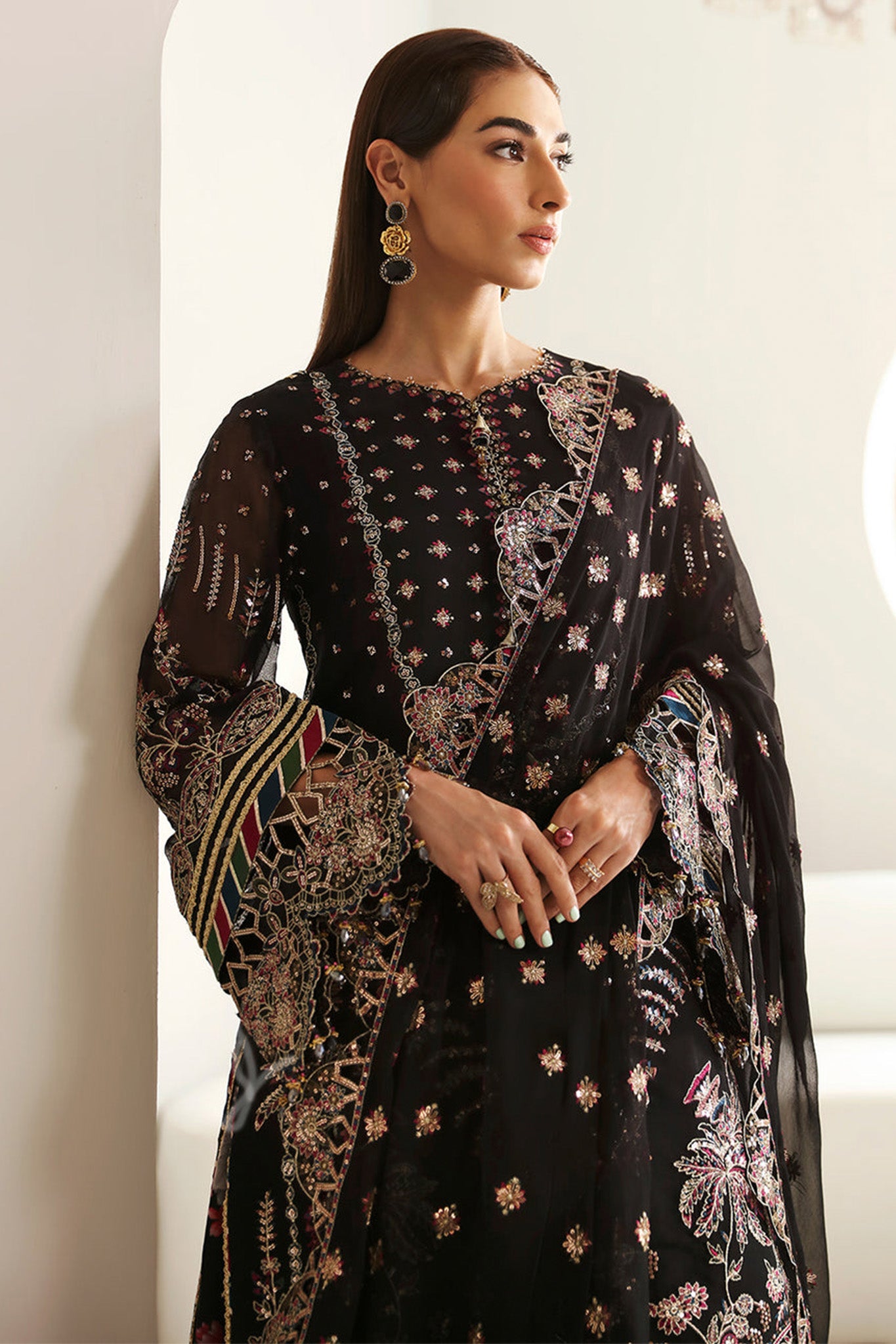 La Ruhe By Alizeh Unstitched 3 Piece Luxury Formals Collection'2024-AF-2176-Mona