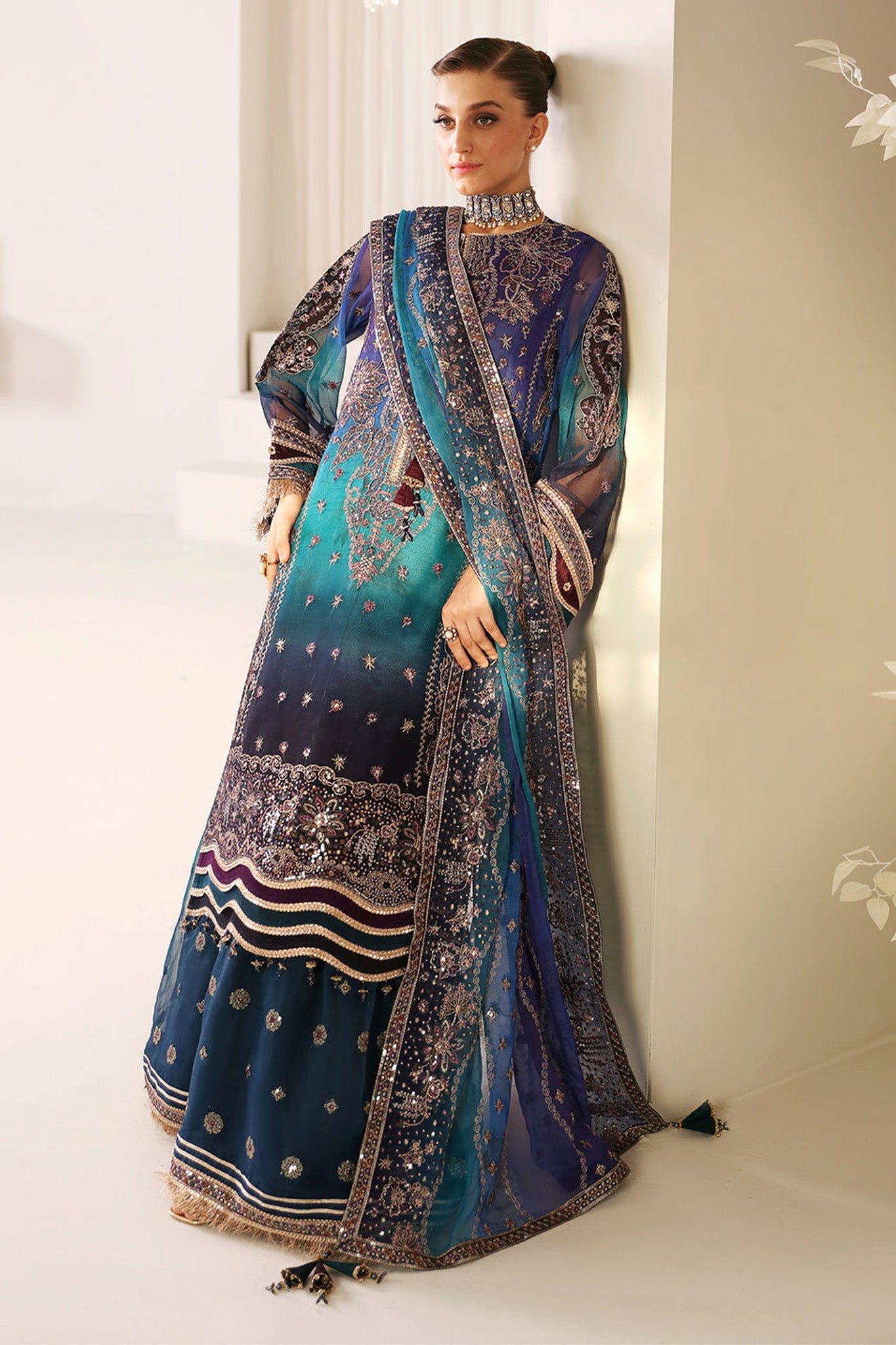 La Ruhe By Alizeh Unstitched 3 Piece Luxury Formals Collection'2024-AF-2174-Oasis