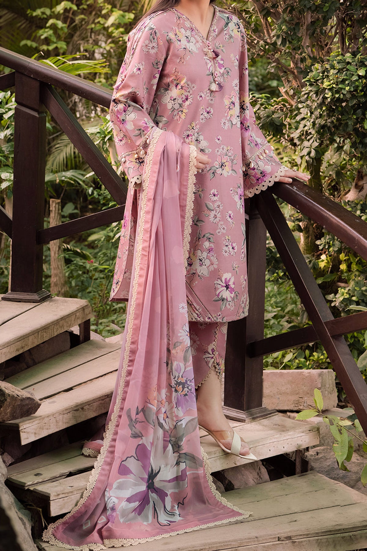 Sheen Prints By Alizeh Unstitched 3 Piece Digital Printed Fine Lawn Vol-02 Collection'2024-AF-6011-Camelia