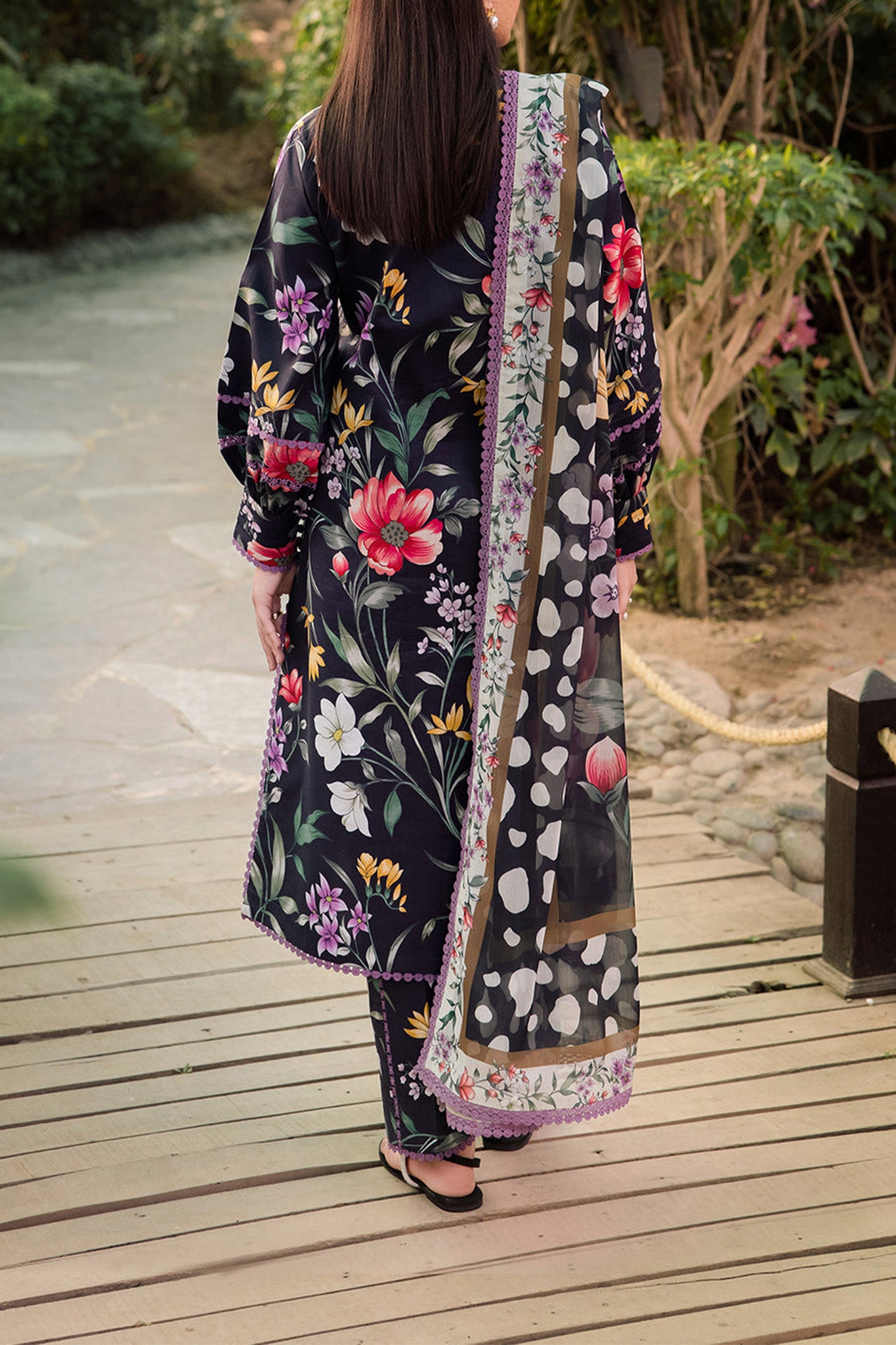 Sheen Prints By Alizeh Unstitched 3 Piece Digital Printed Fine Lawn Vol-02 Collection'2024-AF-6015-Viola