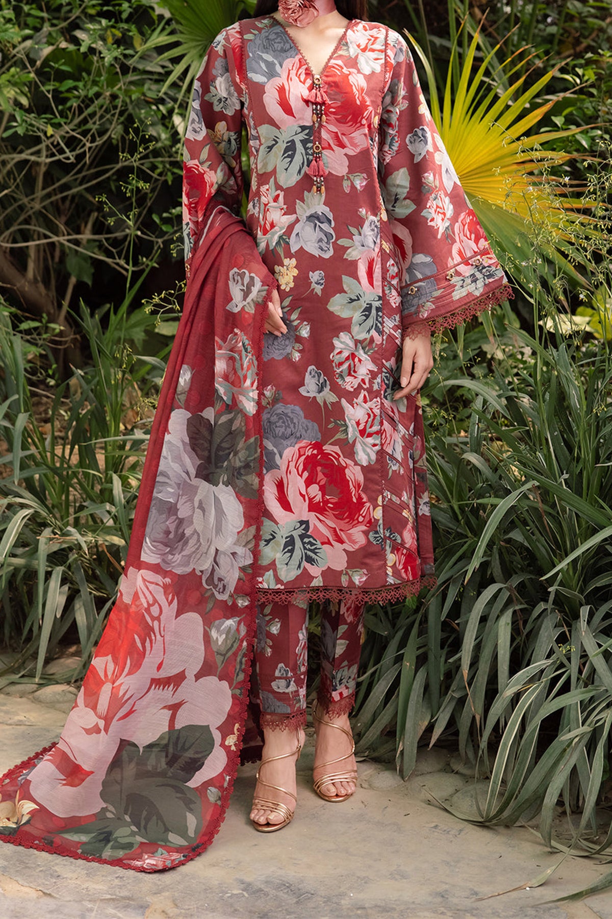 Sheen Prints By Alizeh Unstitched 3 Piece Digital Printed Fine Lawn Vol-02 Collection'2024-AF-6017-Petunia