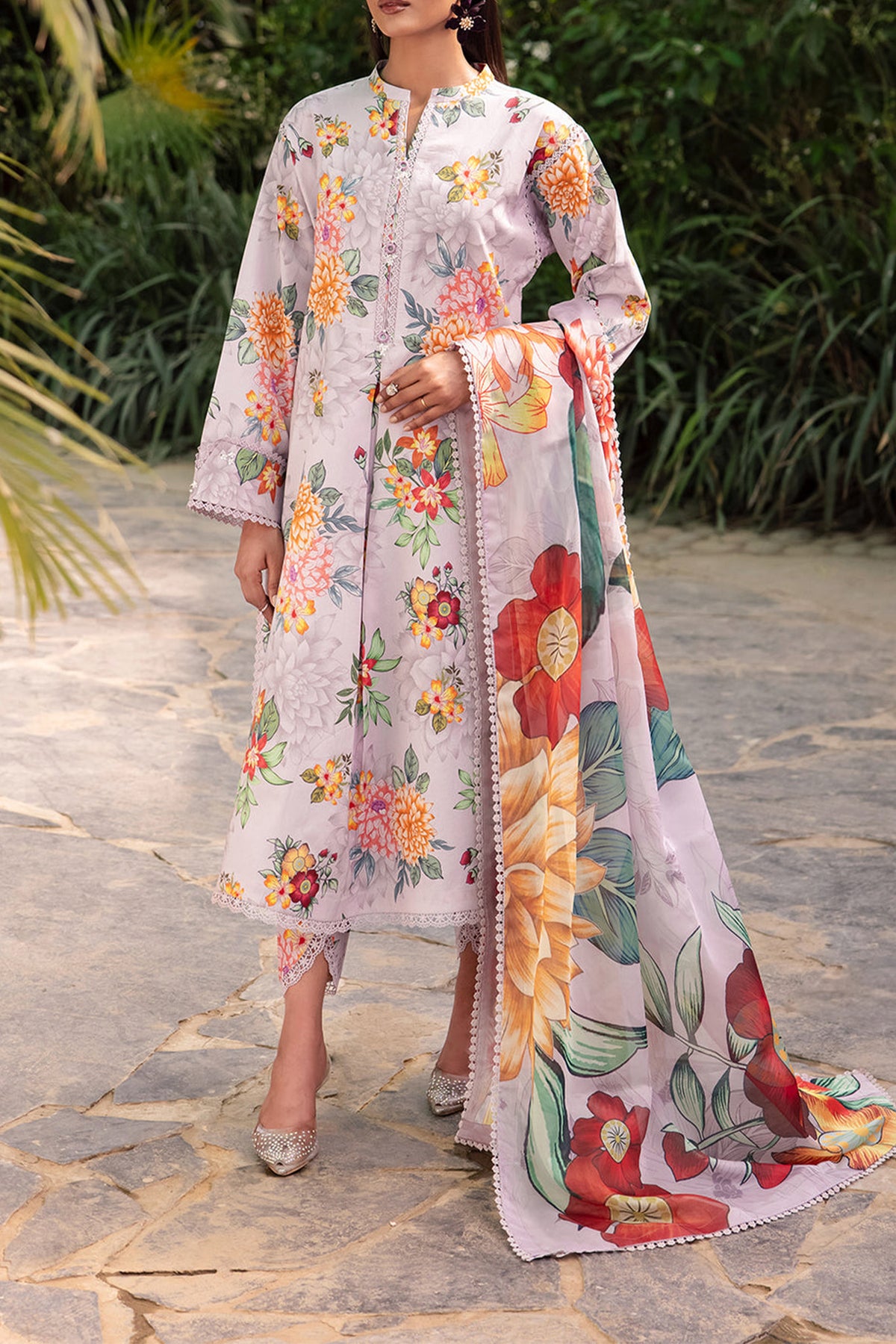 Sheen Prints By Alizeh Unstitched 3 Piece Digital Printed Fine Lawn Vol-02 Collection'2024-AF-6021-Fiona