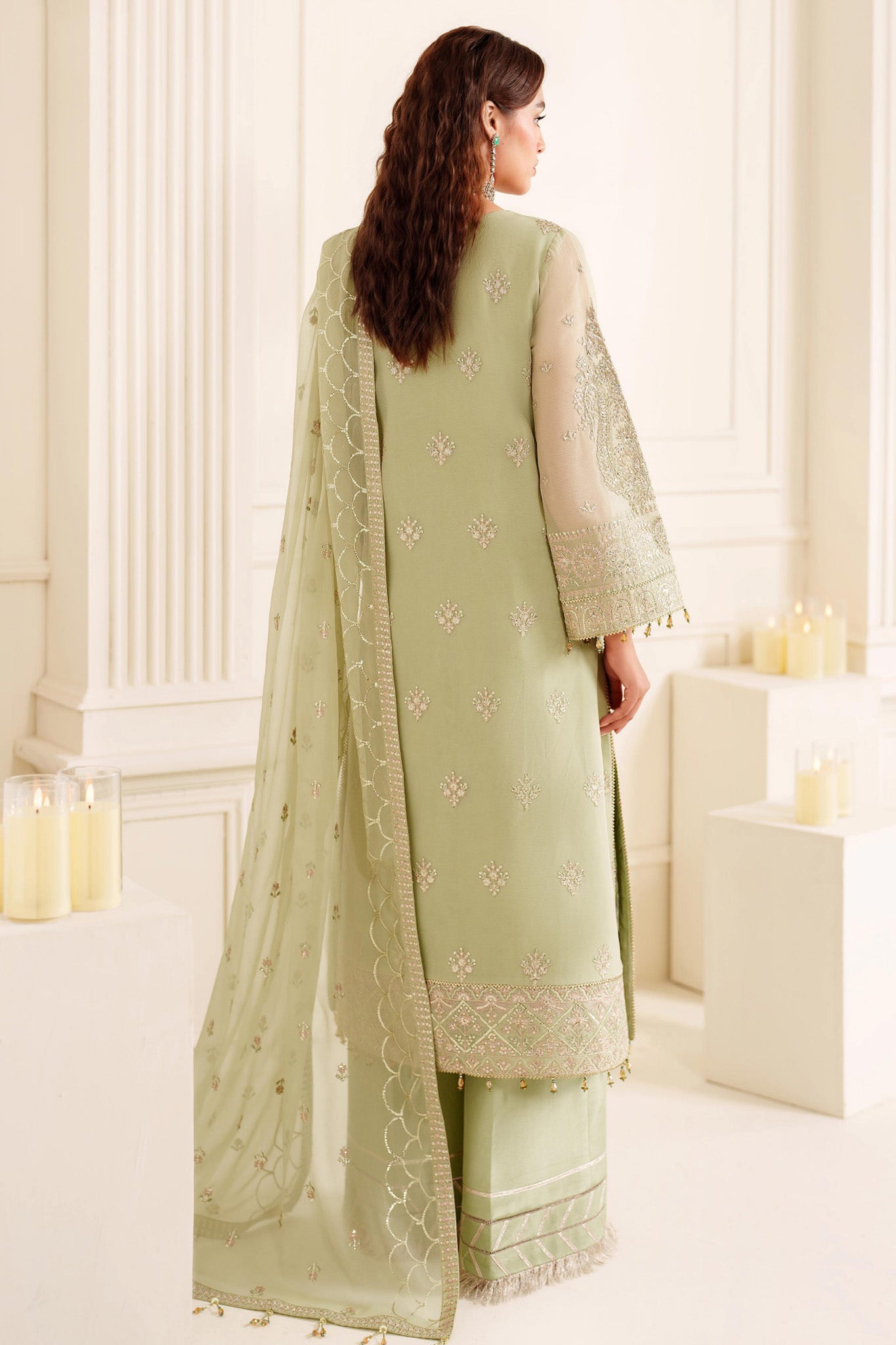 Dua By Alizeh Unstitched 3 Piece Luxury Formals Vol-03 Collection'2024-AF-DUA-3024-Reet