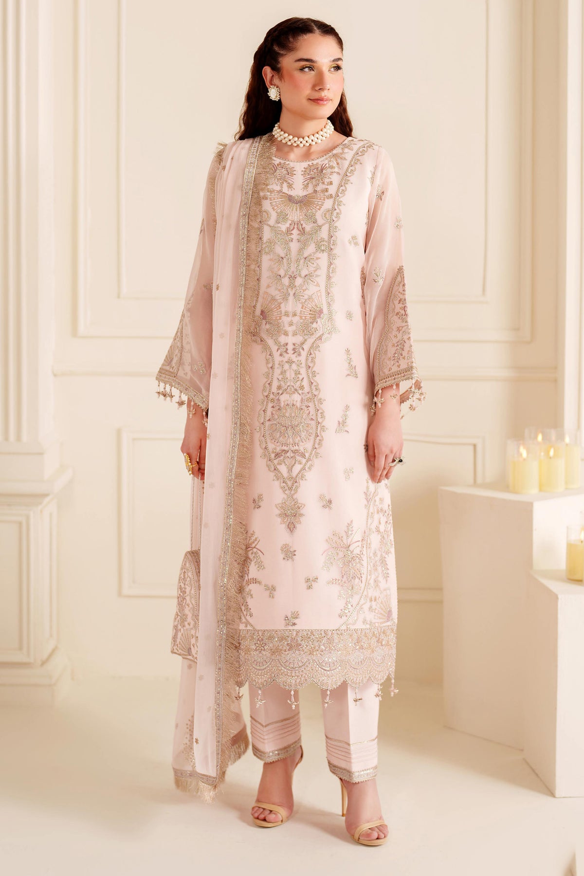 Dua By Alizeh Unstitched 3 Piece Luxury Formals Vol-03 Collection'2024-AF-DUA-3026-Diya