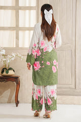 Hazel By Aizal Stitched Co Ords Slub Linen Winter Collection'2025-AH-03-Green