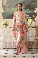 Fresco Edit By Sheenora Stitched 3 Piece Lawn Collection'2025-Musk Pink