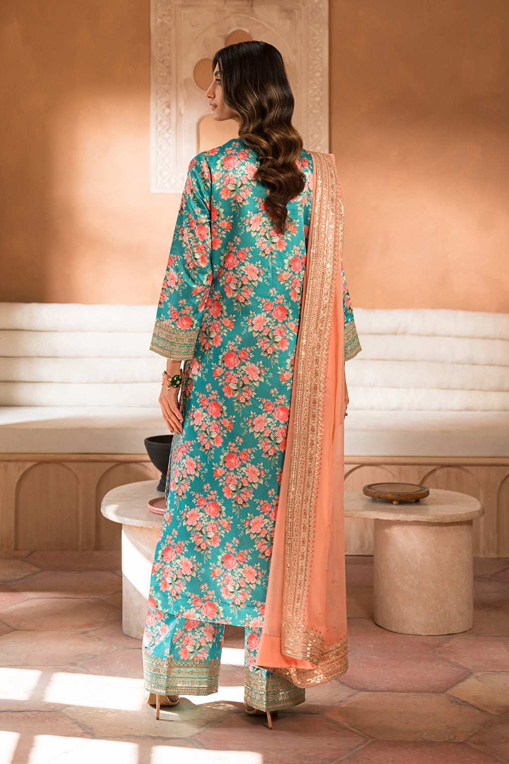 Nooru by Sheenora Stitched 3 Piece Silk Collection-KAIF