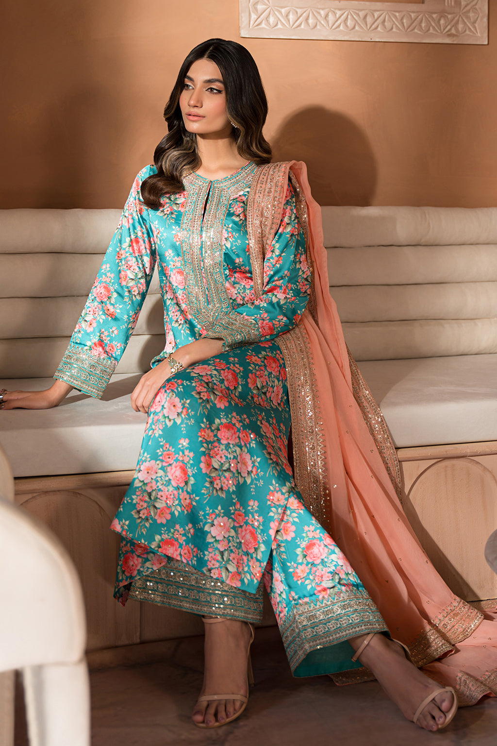 Nooru By Sheenora Stitched 3 Piece Luxury Pret Collection'2024-KAIF
