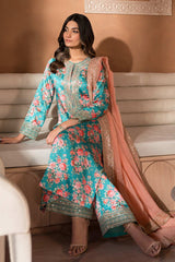 Nooru by Sheenora Stitched 3 Piece Silk Collection-KAIF