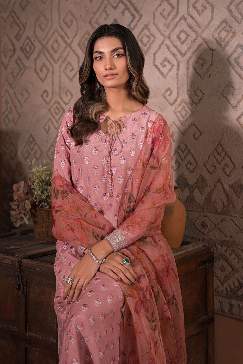 Nooru by Sheenora Stitched 3 Piece Silk Collection-MIRANI