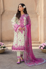 Zarposh Unstitched 3 Piece Summer Lawn Collection-Rozalia