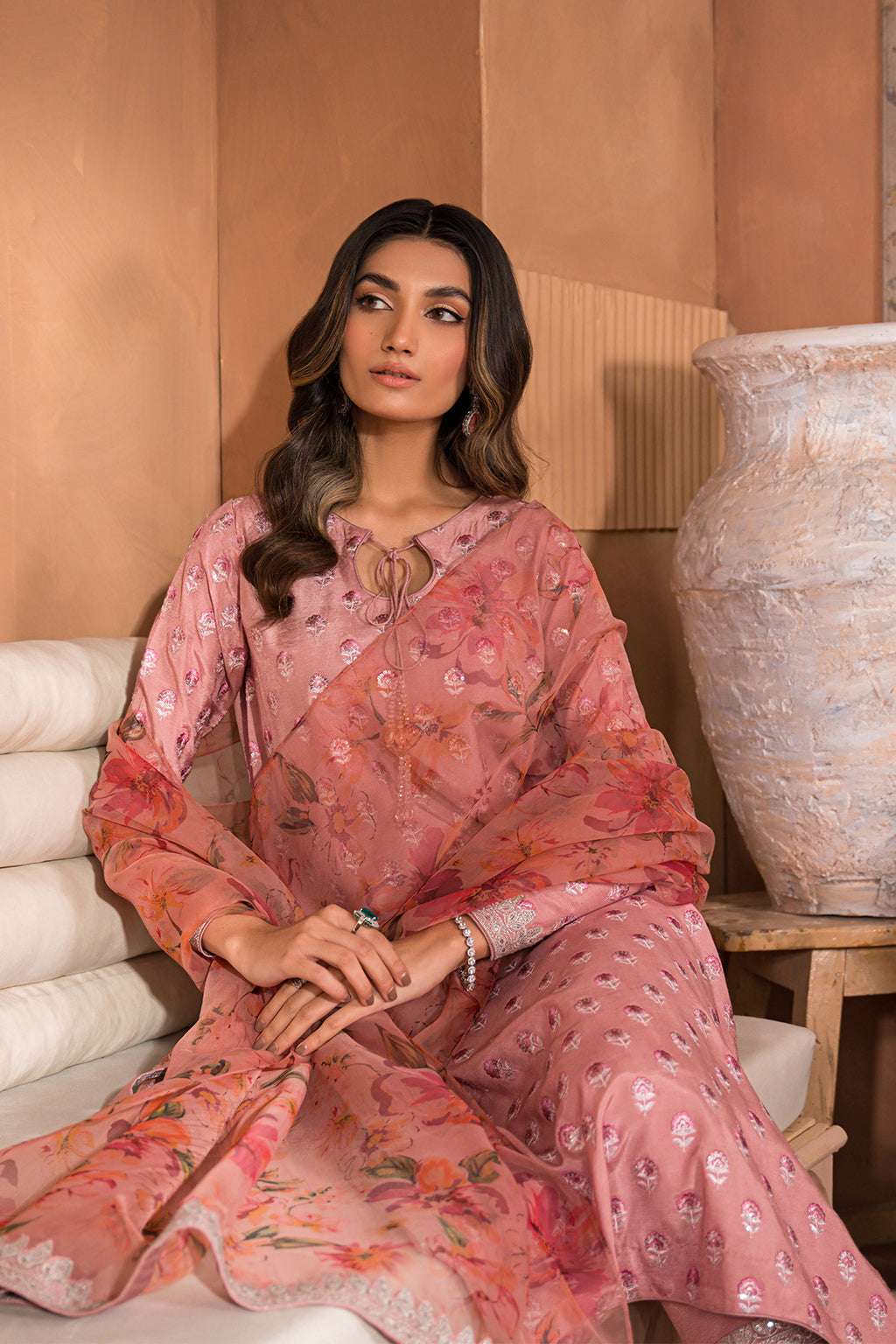 Nooru by Sheenora Stitched 3 Piece Silk Collection-MIRANI