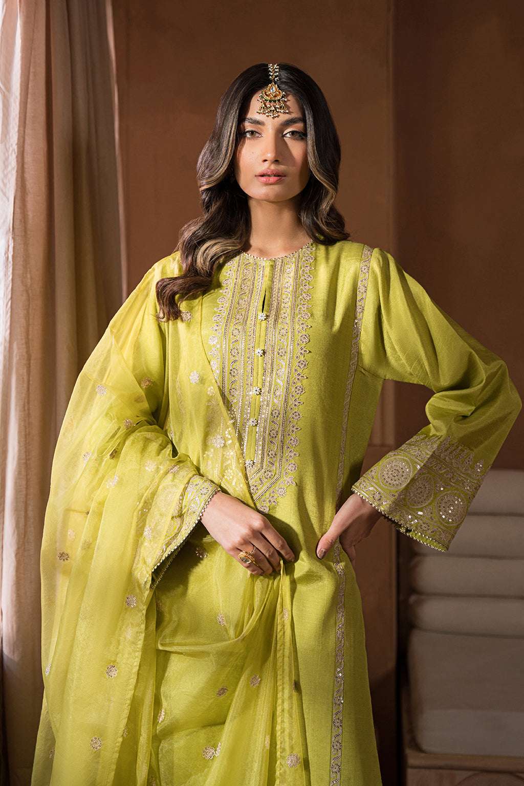 Nooru by Sheenora Stitched 3 Piece Silk Collection-PAKEEZAY