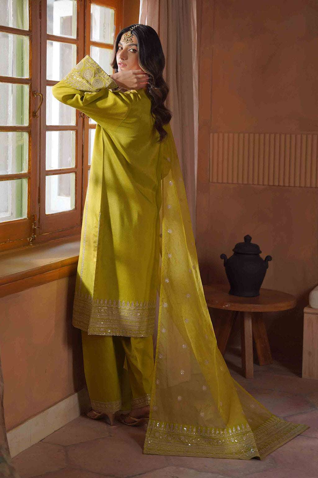 Nooru by Sheenora Stitched 3 Piece Silk Collection-PAKEEZAY