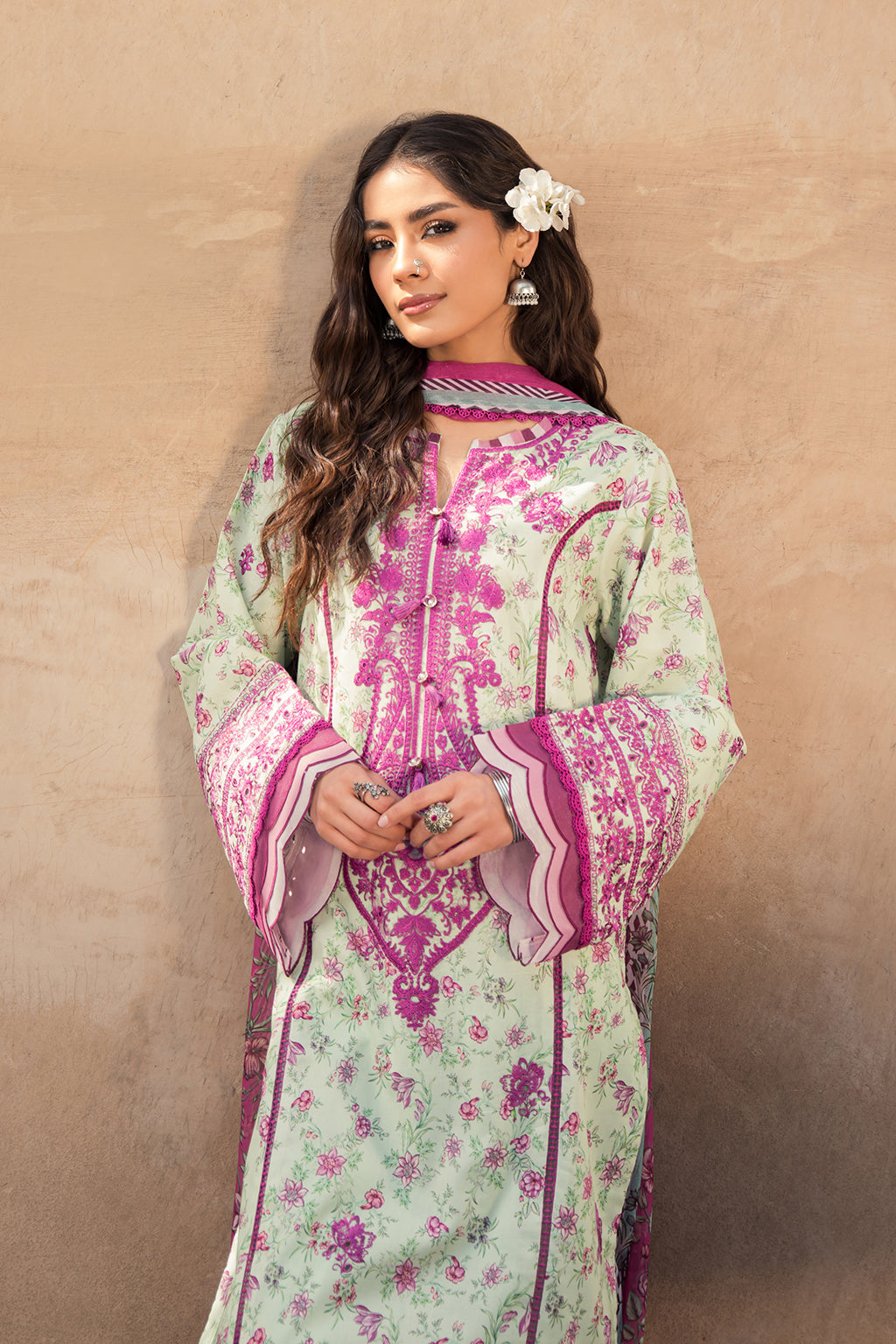 Zarposh Unstitched 3 Piece Summer Lawn Collection-Rozalia