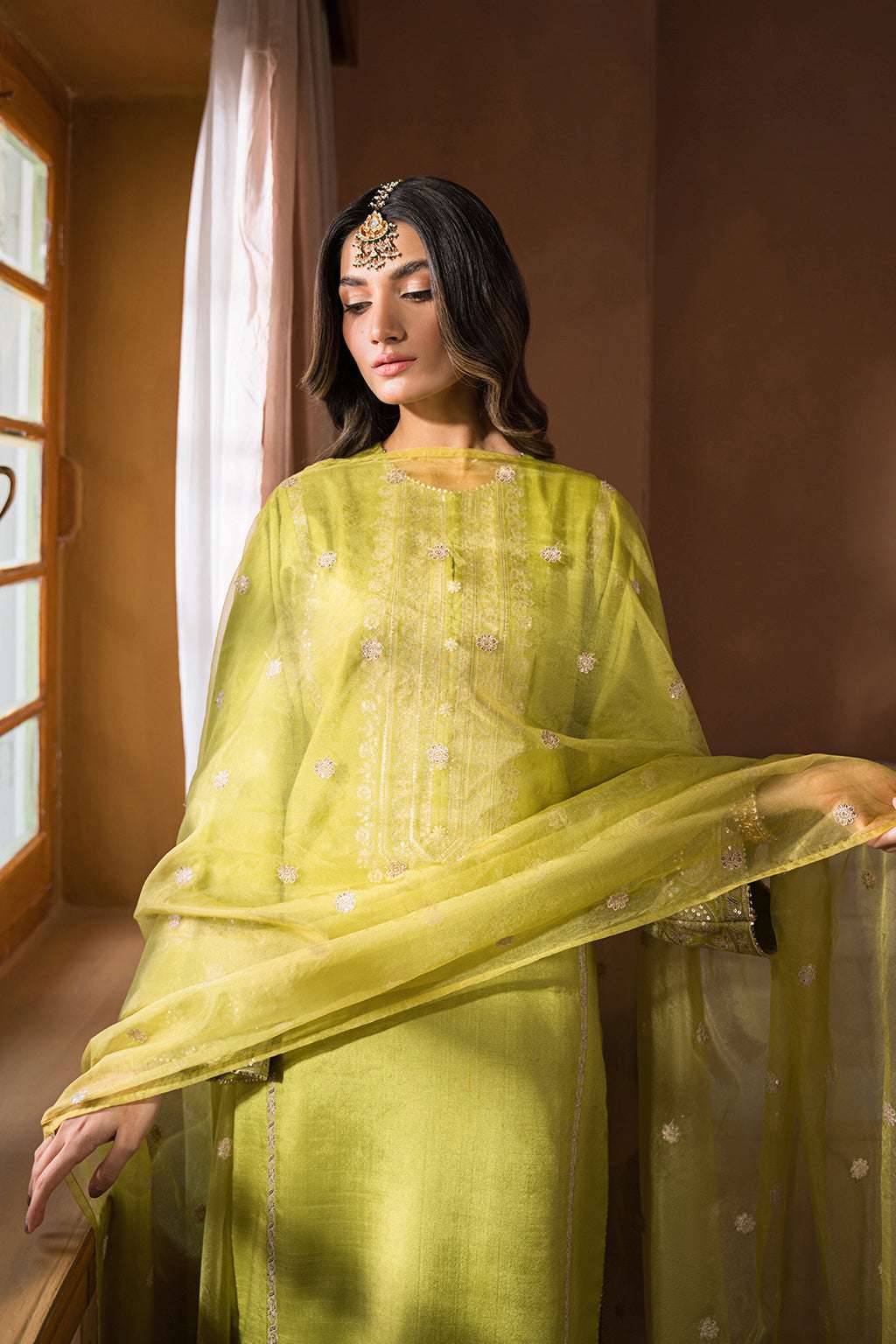 Nooru by Sheenora Stitched 3 Piece Silk Collection-PAKEEZAY