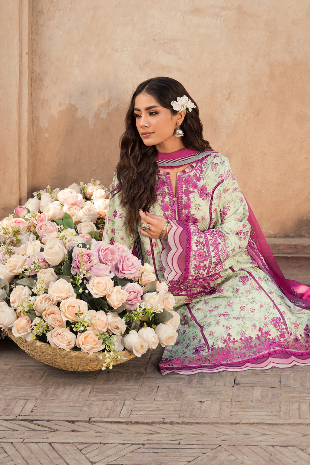 Zarposh Unstitched 3 Piece Summer Lawn Collection-Rozalia