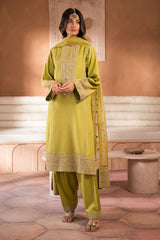 Nooru by Sheenora Stitched 3 Piece Silk Collection-PAKEEZAY