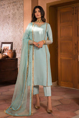 Nooru by Sheenora Stitched 3 Piece Silk Collection-BAREEN