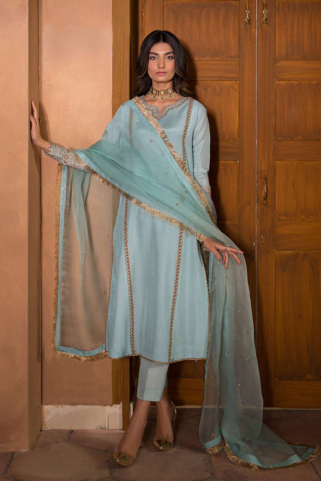 Nooru by Sheenora Stitched 3 Piece Silk Collection-BAREEN