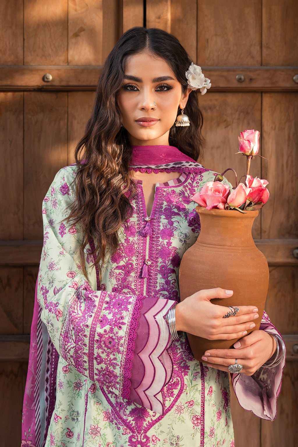 Zarposh Unstitched 3 Piece Summer Lawn Collection-Rozalia