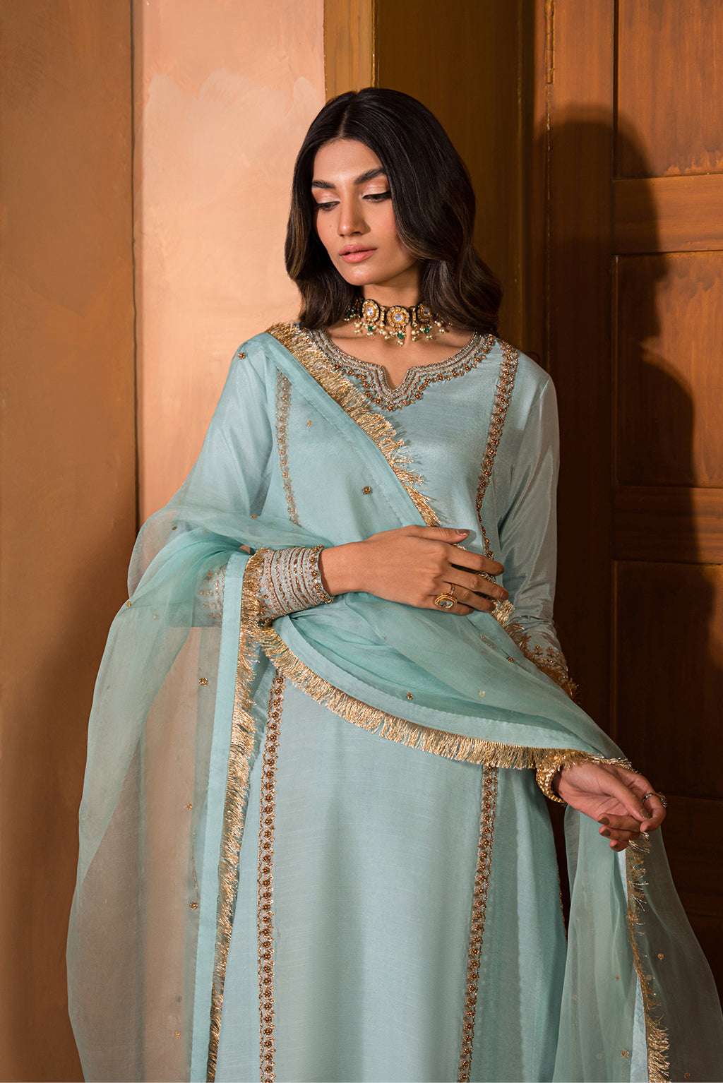 Nooru by Sheenora Stitched 3 Piece Silk Collection-BAREEN