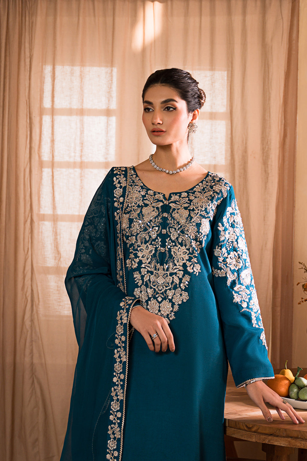 Nooru By Sheenora Stitched 3 Piece Luxury Pret Collection'2024-SAMIRA