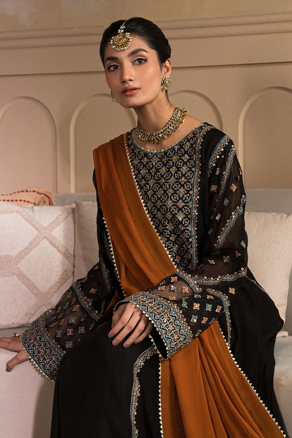 Nooru by Sheenora Stitched 3 Piece Silk Collection-WANYA