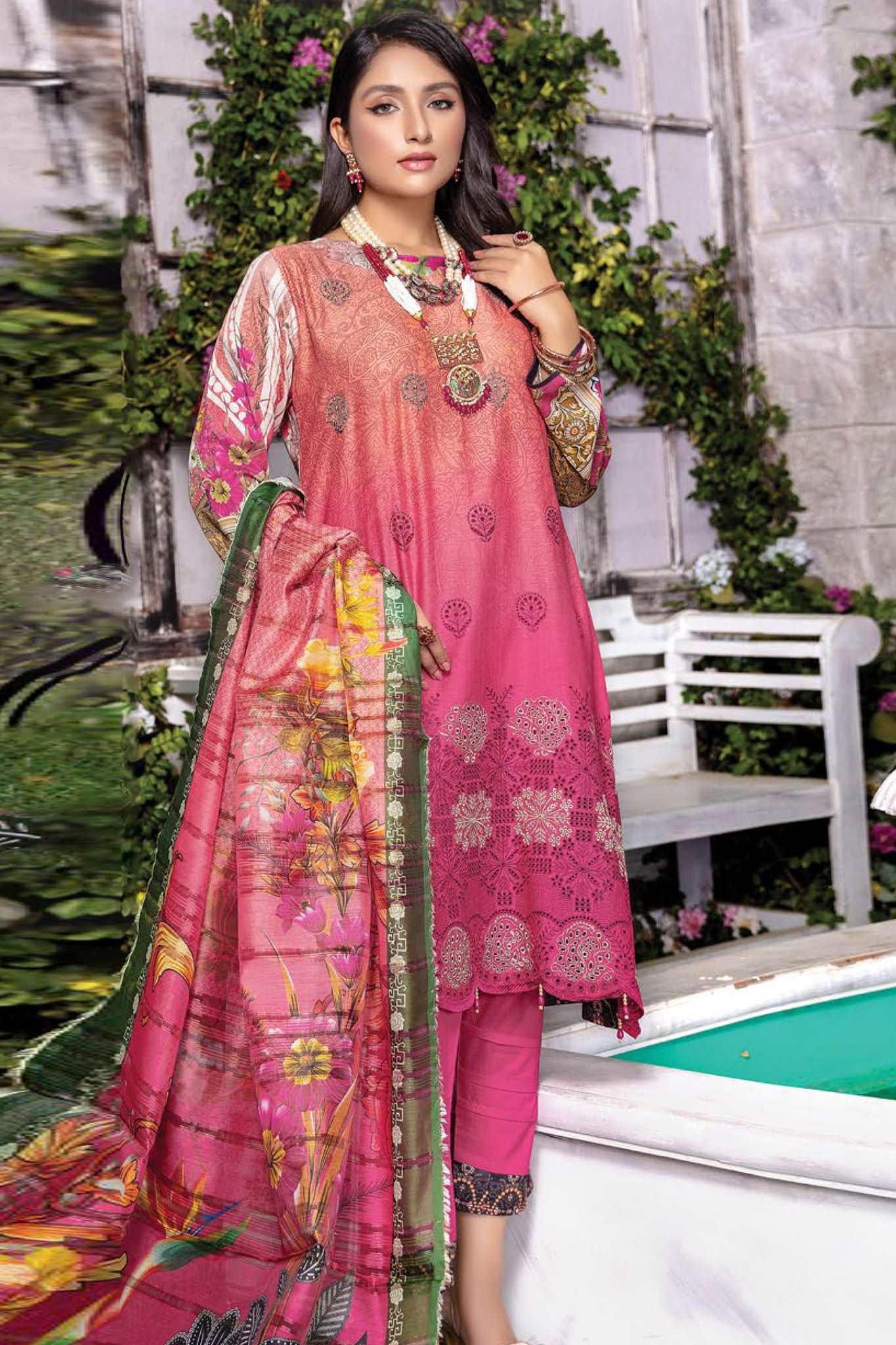 Aks e Jahan by Mah e Rooh Unstitched 3 Piece Digital Printed Lawn Collection'2023-AJ-1502