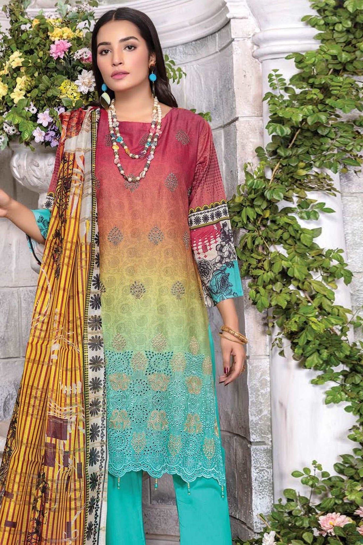 Aks e Jahan by Mah e Rooh Unstitched 3 Piece Digital Printed Lawn Collection'2023-AJ-1510