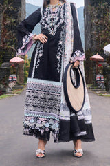 Zoha by Ansab Jahangir Unstitched 3 Piece Luxury Lawn Collection'2024-AJ-LL24-07-Gomphrena
