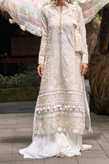 Zoha by Ansab Jahangir Unstitched 3 Piece Luxury Lawn Collection'2024-AJ-LL24-12-Euphoriba