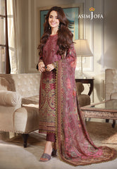 Asim Jofa Asra '23 Ajas-04 Embroidered  Cambric (3-Pcs)