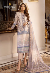 Asim Jofa Asra '23 Ajas-05 Embroidered Cambric (3-Pcs)