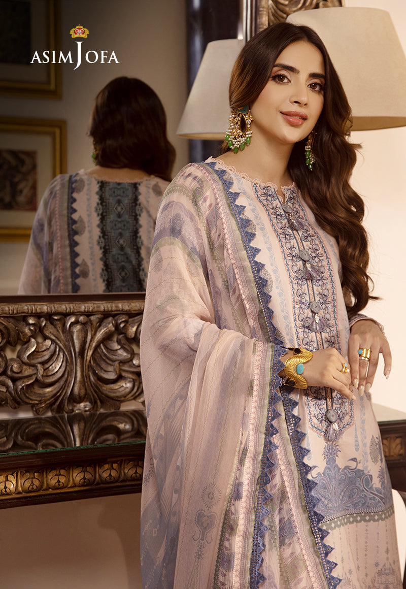 Asim Jofa Asra '23 Ajas-05 Designers Embroidered Stitched 3 Pcs