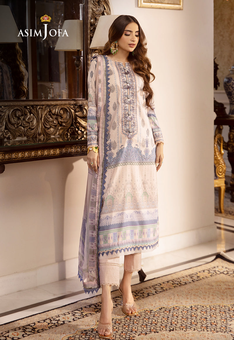 Asim Jofa Asra '23 Ajas-05 Designers Embroidered Stitched 3 Pcs