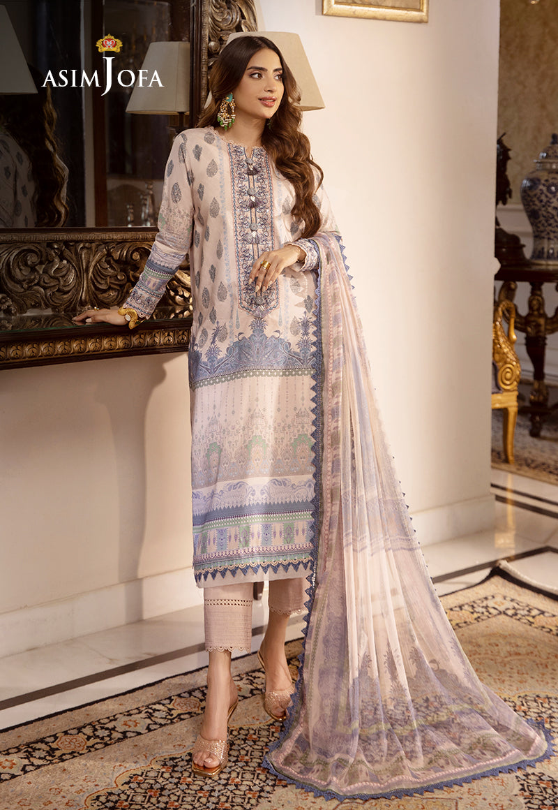 Asim Jofa Asra '23 Ajas-05 Designers Embroidered Stitched 3 Pcs
