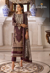 Asim Jofa Asra '23 Ajas-21 Designers Embroidered Stitched 3 Pcs