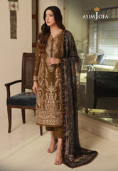 Asim Jofa Asra '23 Ajas-22 Cambric Embroidered  (3-Pcs)