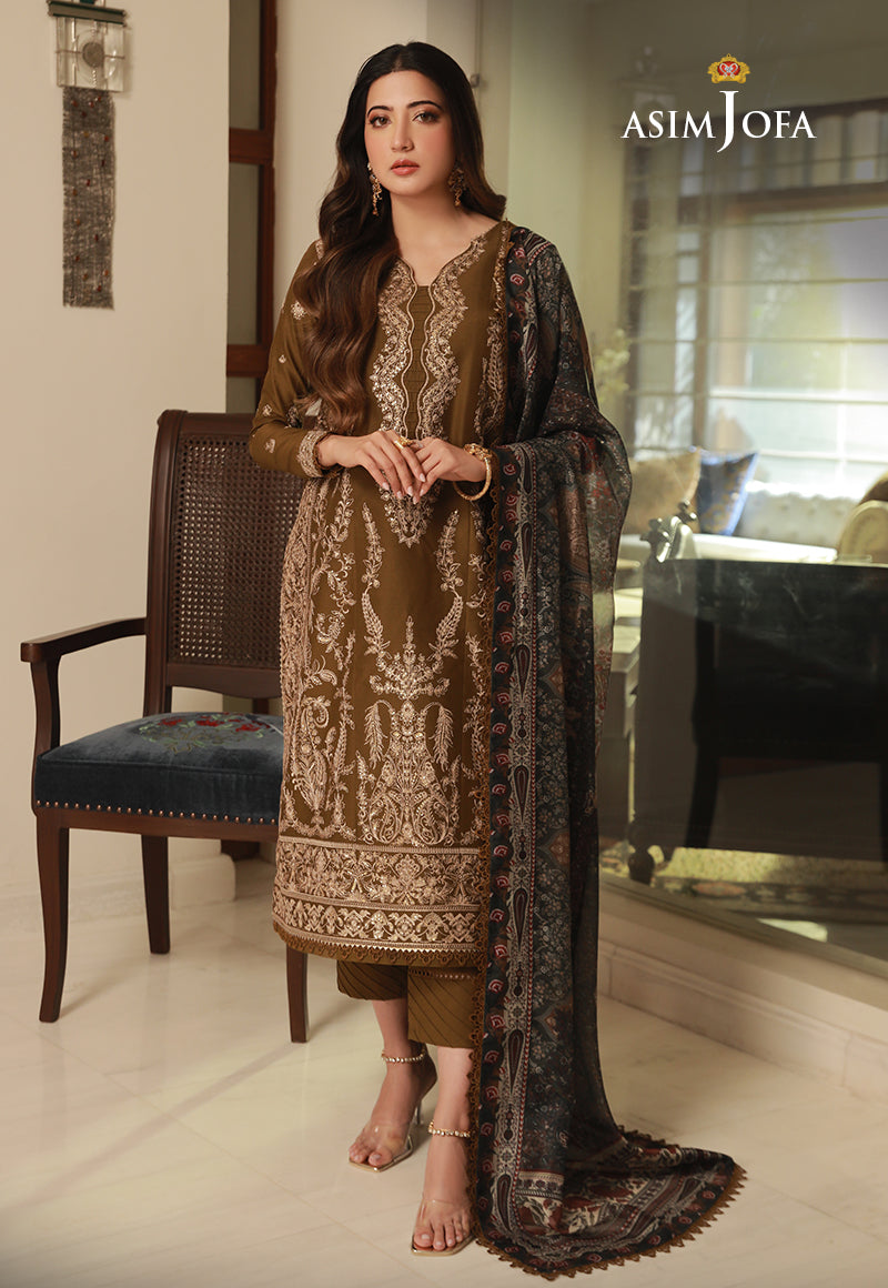 Asim Jofa Asra '23 Ajas-22 Designers Embroidered Stitched 3 Pcs