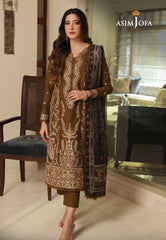 Asim Jofa Asra '23 Ajas-22 Cambric Embroidered  (3-Pcs)