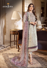 Asim Jofa Asra '23 Ajas-30 Embroidered Cambric  (3-Pcs)