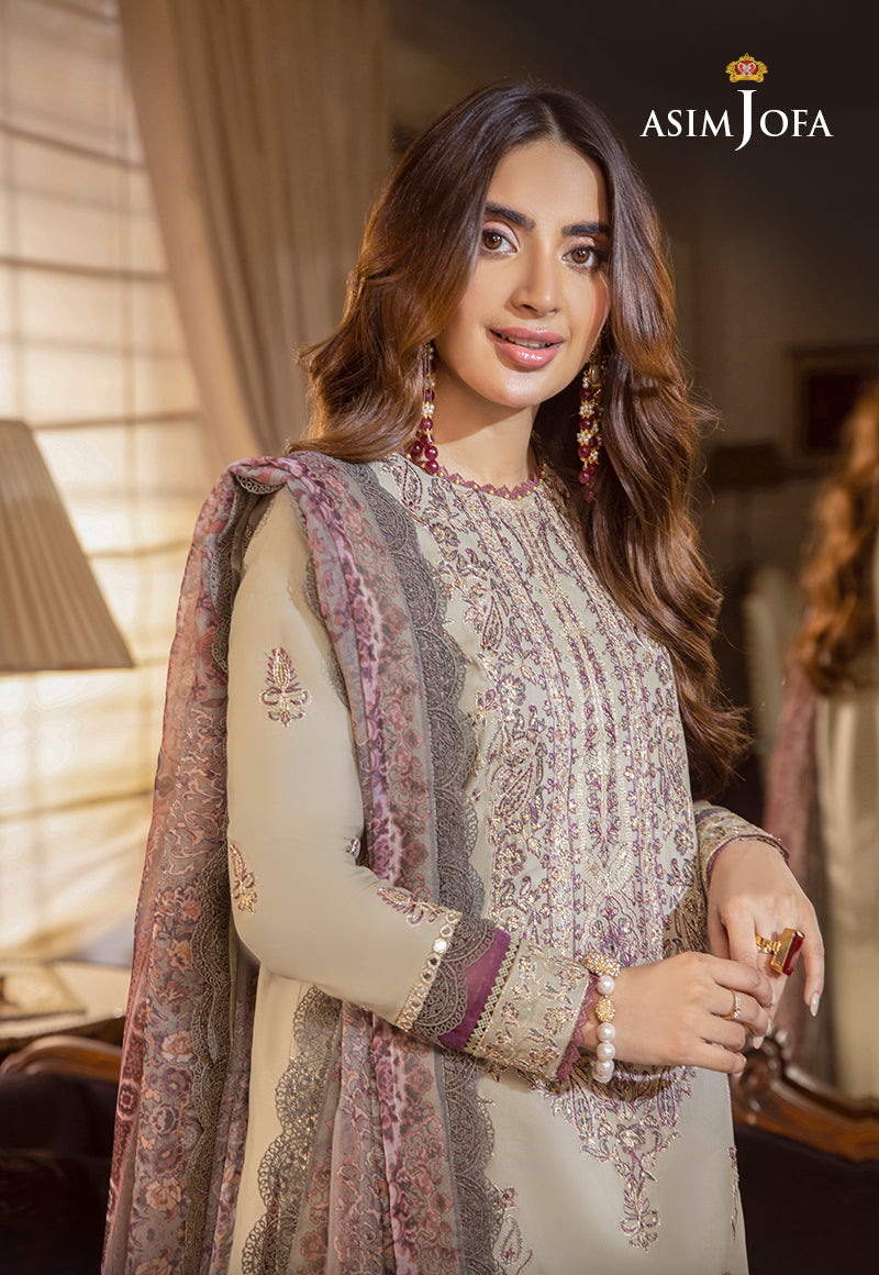 Asim Jofa Asra '23 Ajas-30 Embroidered Cambric  (3-Pcs)