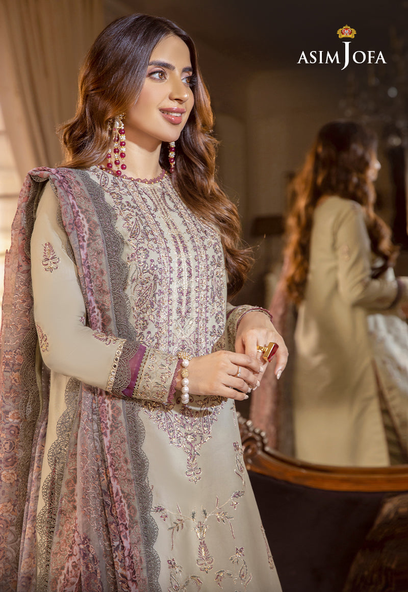 Asim Jofa Asra '23 Ajas-30 Embroidered Cambric  (3-Pcs)