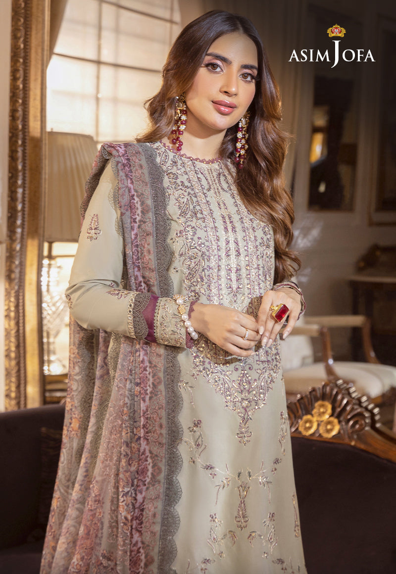 Asim Jofa Asra '23 Ajas-30 Embroidered Cambric  (3-Pcs)